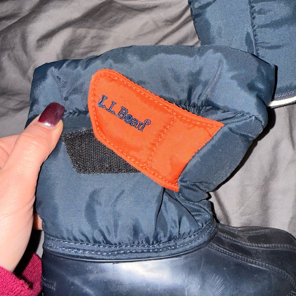 L.L. Bean Blue and Orange Snow Boots